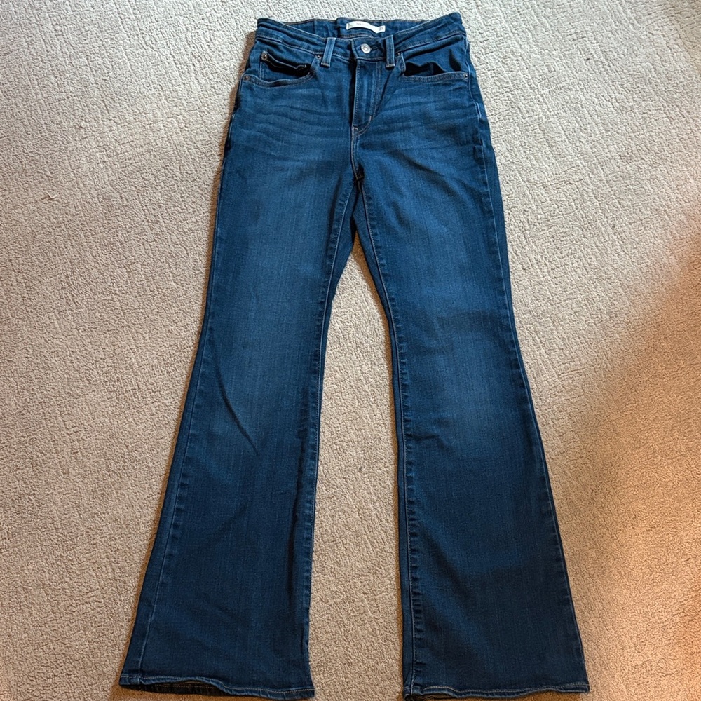 Levi's Women's Flare Jeans - Deep Blue